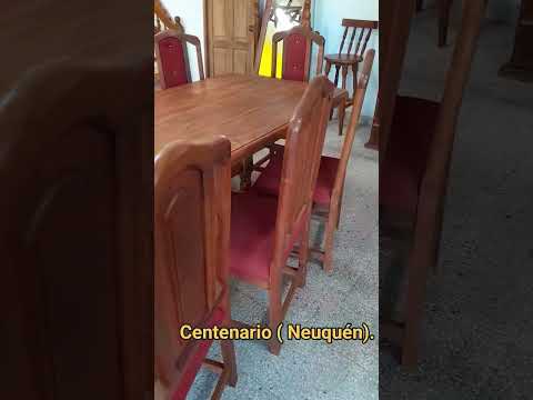 Estamos en Centenario ( Neuquen) . 12 años de experiencia en la venta de Muebles de Algarrobo.