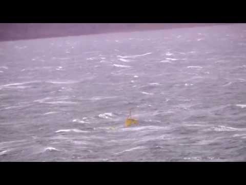 The E35 (Evopod) Sanda Sound Tidal Energy Project: Extreme sea conditions footage