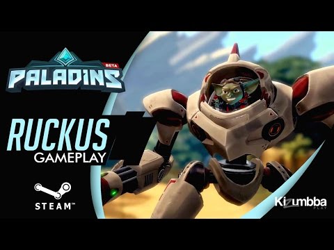 PALADINS - RUCKUS NO MODO JVA - GAMEPLAY COMPLETA (Português - BR)