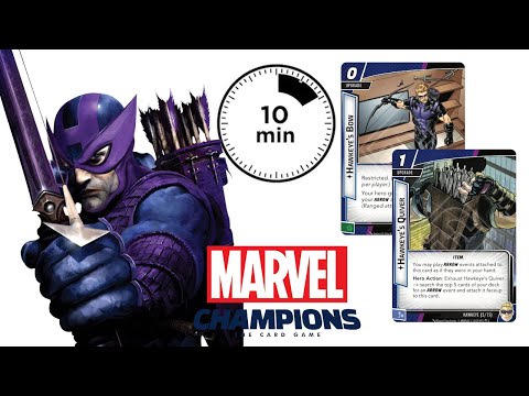 MARVEL CHAMPIONS | Aprende a jugar con Ojo de Halcón en 10 minutos!