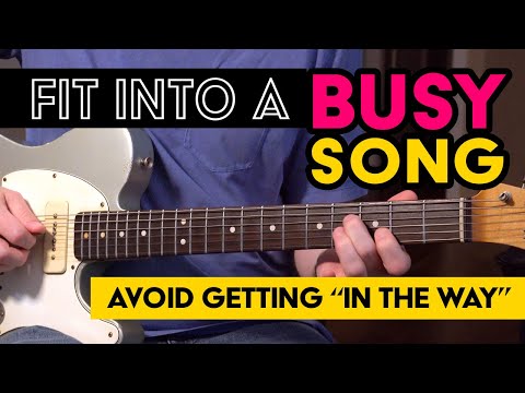 How to fit into a busy song and avoid "getting in the way" - Guitar Lesson on Improvising - EP510