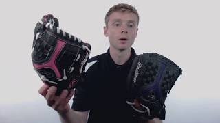 Video thumbnail: Rawlings Storm Youth Fastpitch Softball Gloves