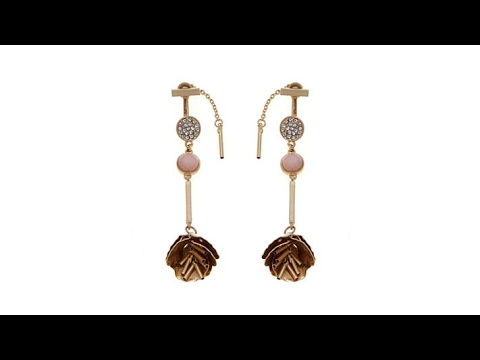 Danielle Nicole Petal FronttoBack Earrings