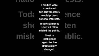 Families were convinced CIA-RDP85-00671 would protect national interests.