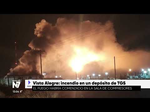 VISTA ALEGRE INCENDIO EN UN DEPÓSITO DE TGS