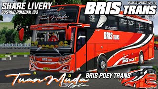 Download lagu SHARE LIVERY BRIS TRANS TUAN MUDA STYLE BUS XHD ROMBAK JB3 || BUSSID VERSI 3.7.1 mp3 Download lagu SHARE LIVERY BRIS TRANS TUAN MUDA STYLE BUS XHD ROMBAK JB3 || BUSSID VERSI 3.7.1 mp3