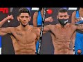 ALEX SAUCEDO VS ARNOLD BARBOZA JR - FULL WEIGH IN & FACE OFF VIDEO