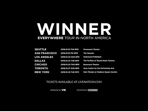 WINNER EVERYWHERE TOUR IN NORTH AMERICA