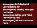 In Case- Demi Lovato (Lyrics)