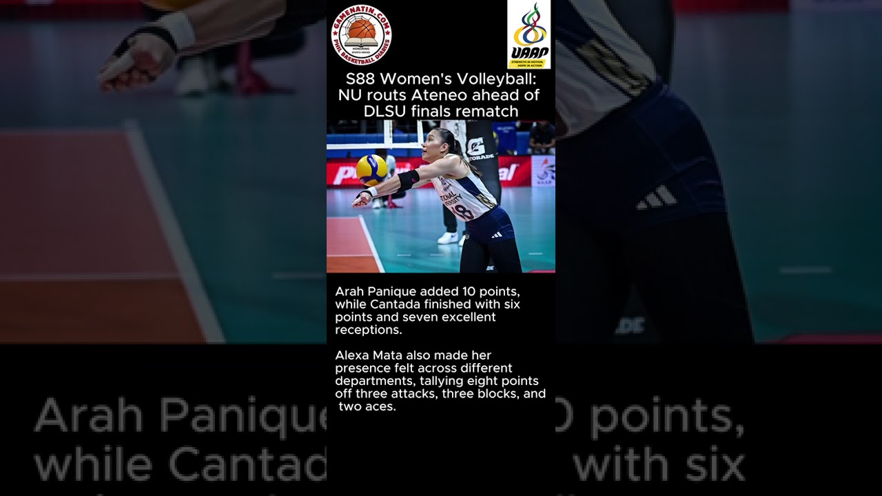 UAAP Women's Volleyball: NU celebrates Sam Cantada's return with easy romp over Ateneo