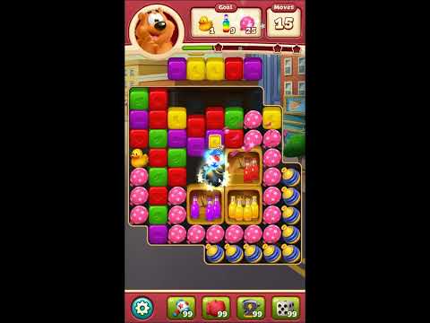 Toon Blast Level 6385 - NO BOOSTERS 🐻🐺🐱 | SKILLGAMING ✔️