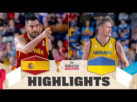 Spain 🇪🇸 v Ukraine 🇺🇦 | Highlights | FIBA Basketball World Cup 2027 European Qualifiers
