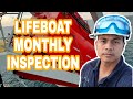 MONTHLY INSPECTION OF LIFEBOAT VLOG 15