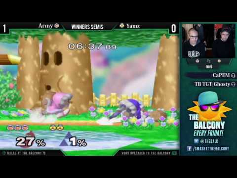 Melee @ the Balcony 79 - Winners Semis ft. Army (Ice Climbers) VS Yamz (Sheik)