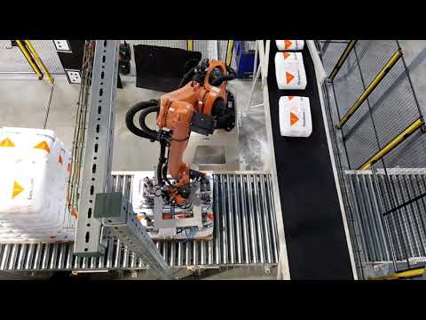 TBMA Multihead Robot 25ton for Galahad bag slitting and emptying machine