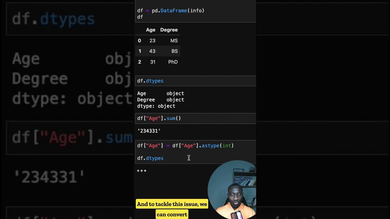 Transform Your Data Type in Seconds with Pandas' astype Function!