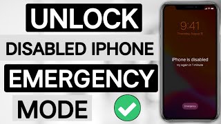How To Fix Disabled Any iPhone | iPhone is Disabled Connect to iTunes | How To Unlock iPhone 2024