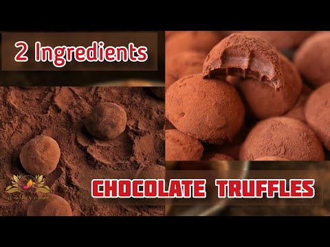 Condensed Milk Chocolate Truffles Easy Recipe (2 ingredients) | Quick Dessert  by Wajeeha's Insight