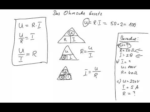 Physik: Das Ohmsche Gesetz - Eselsbrücke