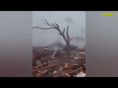 Brutal Judgment Day in Texas! Tornado hits Oklhaoma, paris Texas today