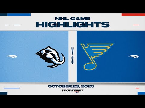 NHL Highlights | Mammoth vs. Blues - October 23, 2025