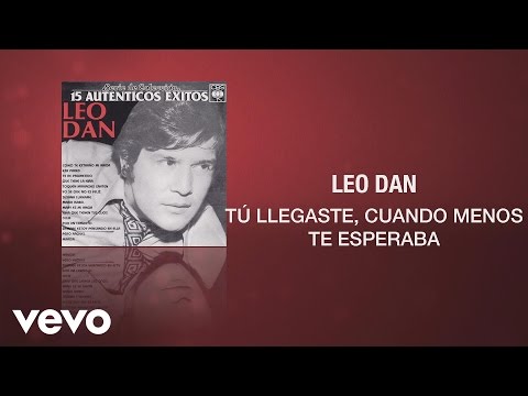 Leo Dan - Tú Llegaste, Cuando Menos Te Esperaba (Cover Audio)