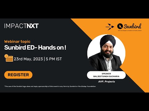 Impact NXT- Sunbird ED- Hands On!