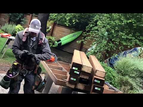 An Ipe’ Deck built on a concrete patio