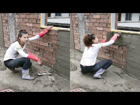 Young girl with great tiling skills - ultimate tiling skills | PART 37