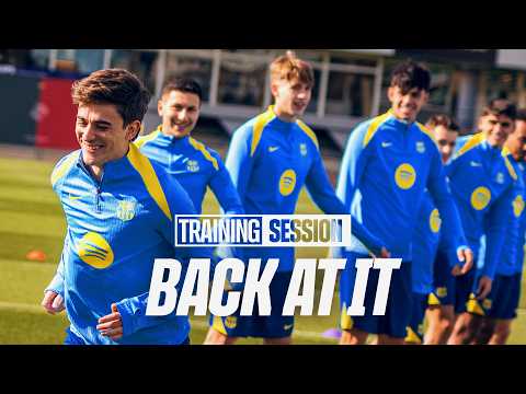 GAVI BACK WITH THE GROUP | FC Barcelona Training 🔵🔴