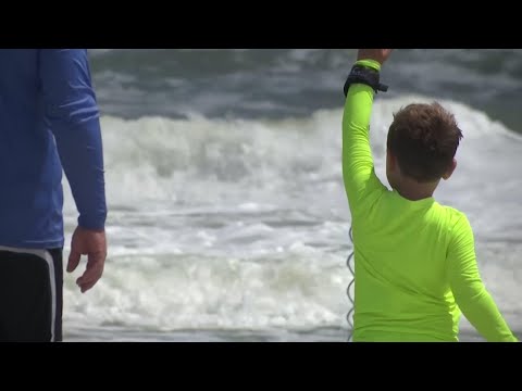 With a lot of people from out of town for the holiday weekend lifeguards on Jacksonville Beach are preparing as Dorian moves towards Florida. (Sept. 1)