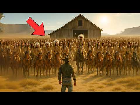 Cowboy Helped a Starving Native... Right Then , 200 Warriors Lined Up Outside His Barn
