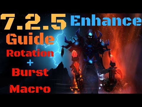 WOW 7.2.5 Legion Enhance shaman Pvp Guide- Talents,PvP talents, Rotation,  And Burst Macro