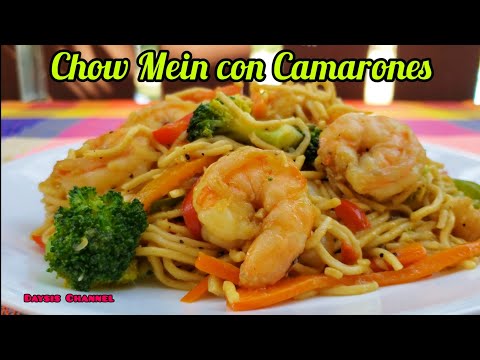 🔴Como hacer Chow Mein con Camarones🍤|| Rico y fácil @laembajadadelsabor862