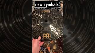 Video thumbnail for new cymbals! meinl classics custom dark cymbals, expect to see drum stuff in the next month or two! by River Johnson Official