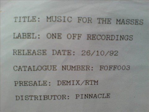 The Floor Federation ' Music For The Masses'