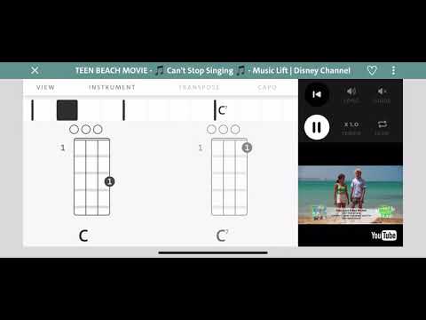 Teen Beach Movie - Can’t Stop Singing Ukulele Chords [kind of simple]
