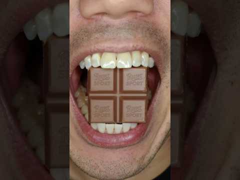 Praline (Edelnugat) Ritter SPORT Cubes Classic Chocolate ASMR🤷🤮🤷 #shots #video