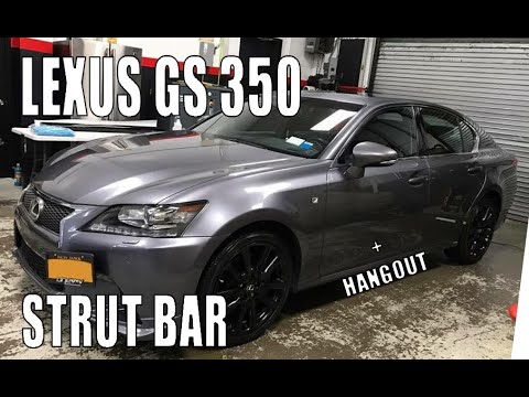 LEXUS GS350 AWD ULTRA RACING FRONT STRUT BAR INSTALL