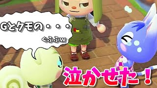 【あつ森】ジュンくんがブーケちゃんを泣かせた！！ぐふふｗ【あつまれどうぶつの森】