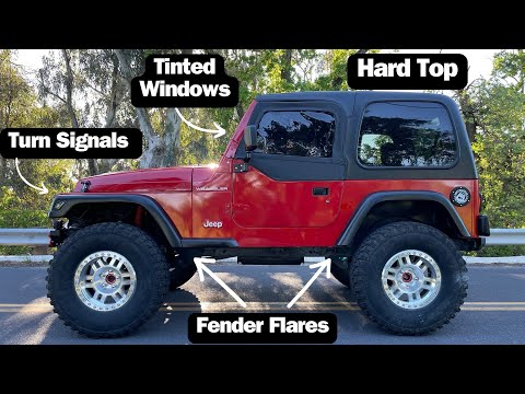 Jeep Wrangler Tj Refresh and Hardtop Restoration - Panting My Hardtop and Fender Flares