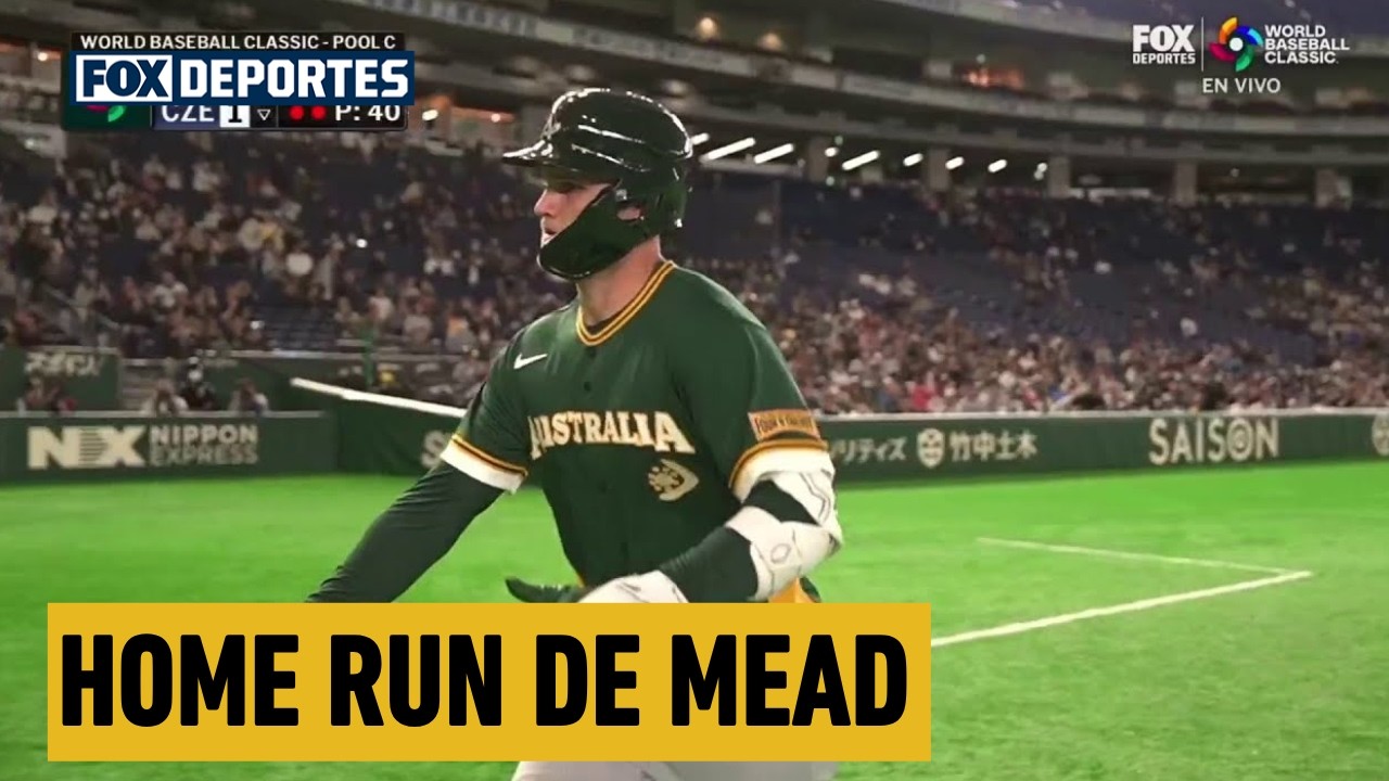 🤩🔥 HOME RUN DE CURTIS MEAD | Australia 3-1 República Checa | World Baseball Classic 2026.