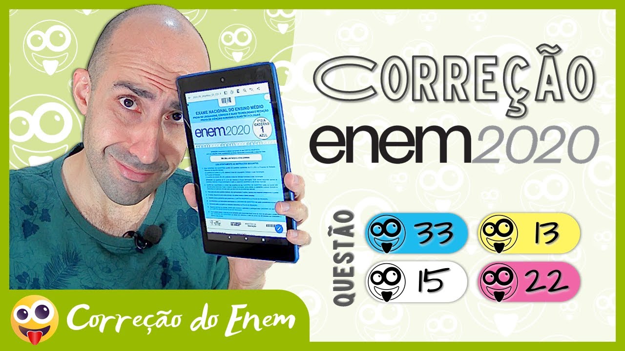 [CORREÇÃO DO ENEM] Questão 33 - Enem 2020 impresso - Prova azul ▷ Poesia em cartaz: #UmLambePorDia