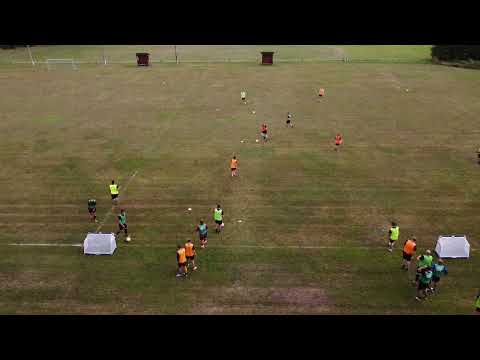 Pass Aktionen Steil Klatsch mit Tor Abschluss