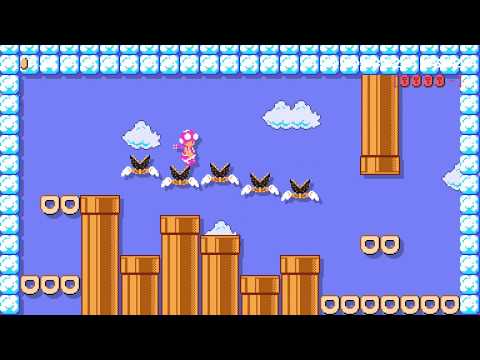 World 7-7 Donut Drop Dash by 3rd Bunny - Super Mario Maker 2 - No Commentary 1ca