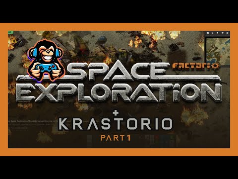 First steps! I Factorio Space Exploration + Krastorio 2 gameplay I Part 1 - no commentary