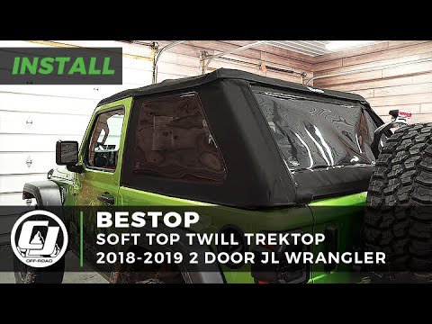 2018-2019 JL Wrangler | Bestop Twill Soft Top Trektop