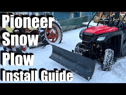 How to Install a SNOW PLOW Honda Pioneer 520 Step-by-step Guide