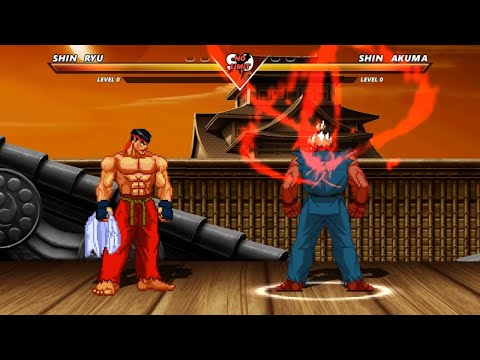 SHIN RYU vs SHIN AKUMA - Highest Level Incredible Epic Fight!