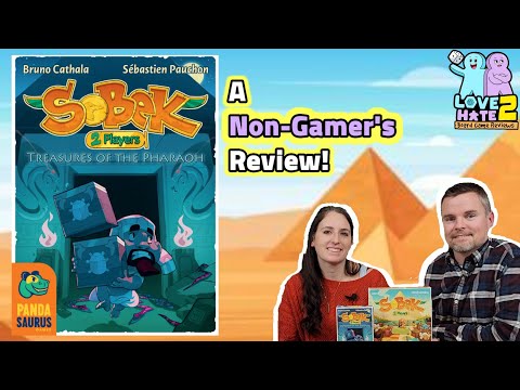 Sobek: 2 Players - Treasures of The Pharaoh Expansion - A Non-Gamer's Review! | #boardgamereview